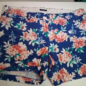 Land's End Floral Women Shorts Size 20W